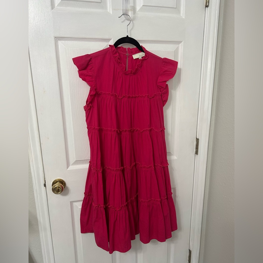 Pinch Pink Ruffled Mini Dress